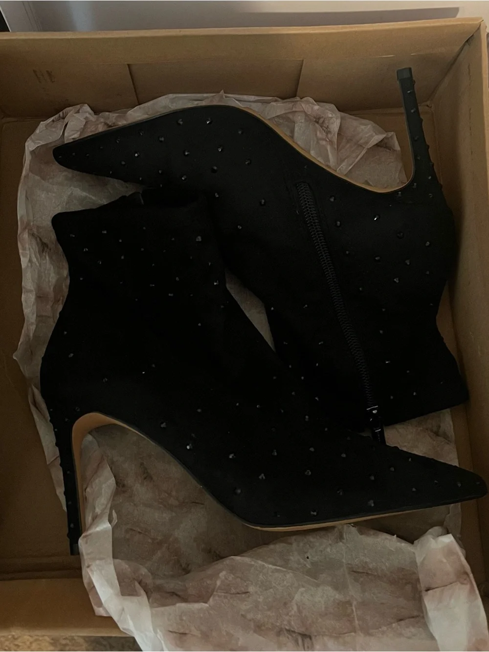 Jessica Simpson Semaja2 Rhinestone Pointed-Toe Ankle Boots New in Box!